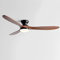 Pilanp Modern Ceiling Fan With Light 24W LED Ceiling Lights Indoor Quiet Ceiling Fans Wooden Blades, Remote 6 Gear Wind Speed Ceiling Fan Light For Living Room Dining Room Bedroom