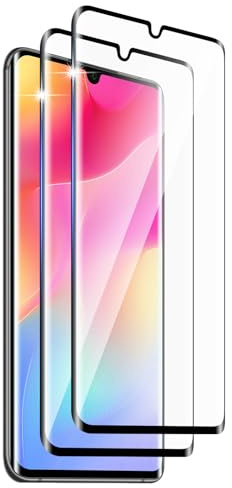 DXULWLM 2 Pezzi Vetro Temperato per Xiaomi Mi Note 10 (Pro)/CC9 Pro/Mi Note 10 Lite,HD trasparente,3D Copertura Completa,Durezza 9H,Senza Bolle,Anti-Graffio Pellicola Schermo
