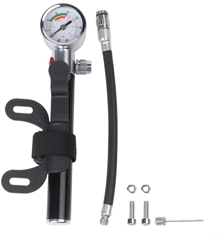 Besshepplo Mini Pompe à Pneu de vélo avec manomètre pour Un gonflage Efficace des pneus (modèle de vélo)
