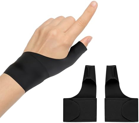 1 Paar Daumensattelgelenk Bandage, Daumenschiene Daumenbandage Rechts Links | Atmungsaktive und Weiche | Handgelenk Bandagen für Frauen Männer | Sehnenscheidenentzündung, Schmerzlinderung Protektor