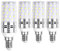 SAUGLAE E14 LED Mais Leuchtmittel 12W, Entspricht 100W Glühbirnen, 6000K Kaltweiß, 1450lm, Kleine Edison Schraube LED Birne, 4-Pack
