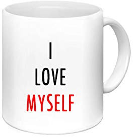 le herisson Tazza Mug I Love Myself IO Amo Me Stesso San Valentino Love Regalo Divertente Simpatica Amico Amica Fidanzato - 992