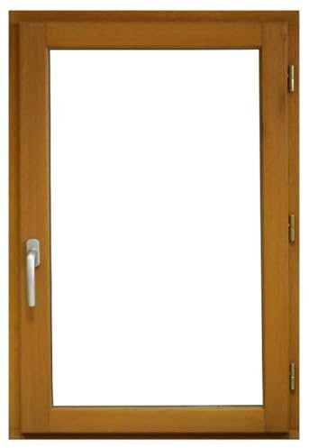 Fenetre 1 vantail tirant droit - H.45 x L.40 cm - Bois exotique