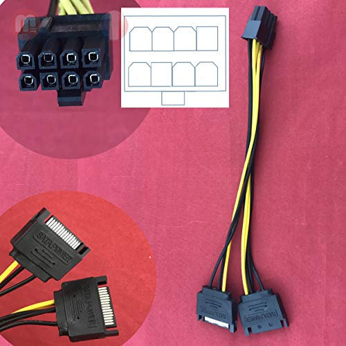 M365 Cable Adaptateur Alimentation SATA vers Carte Graphique 8 pins PCI-E 8/6+2PINS