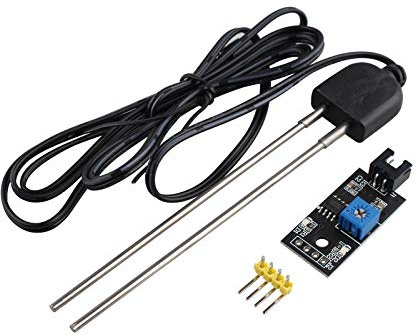 HALJIA Módulo de Sensor de Humedad del Suelo Resistive para Prueba de Humedad del Suelo con sonda de Resistencia a la corrosión para Sistema de riego automático, Salida Digital analógica