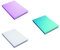 3er Set GLITZER Kladden - Notizbuch - DIN A5-80 Blatt - 80g/m² - kariert - mit Glittercover - 3 Farben - sortiert