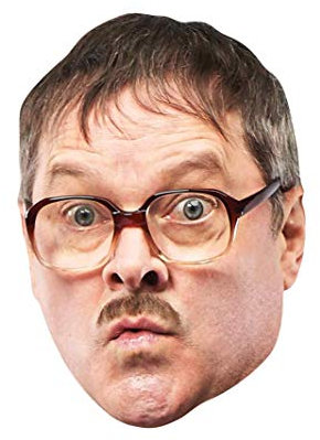 STAR CUTOUTS SM355 Jim aka Mark Heap Papp-Gesichtsmaske – Freitagabendessen – Verkleidung