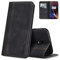 AKABEILA Oneplus 6T Schutzhülle, Oneplus 6T, Schutzhülle aus Leder, kompatibel mit Oneplus 6T, Brieftasche, Kartenfächer, Folio, Magnetverschluss, Stand-Holster, Schwarz