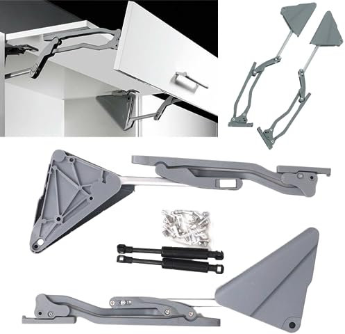 Mecanismo plegable para puertas colgantes de 60 a 90 cm. Cierre amortiguado.