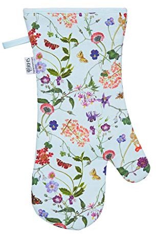 Ulster Weavers Gauntlet Single Oven Glove - RHS Spring Floral (100% Cotton Outer; 100% Polyester wadding; CE marked)