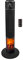 BEPER P203TER001 Chauffage Electrique en Céramique avec Télécommande, Minuterie et Oscillation Automatique - Chauffage D'appoint avec Lumière à Effet de Flamme, Noir