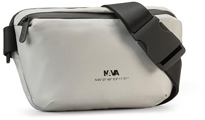 Nava Explorer Tasche mit Fronttasche und Sicherheitsgurt, Tasche, Hellgrau