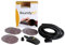 Mirka Roundy Dust-Free Hand Sanding Block Kit Set for use with 6'' Sandpaper Disc/Hook and Loop/Abranet Mesh Net Discs/Vacuum Hose, Black, Yellow (KIT00ROUND)