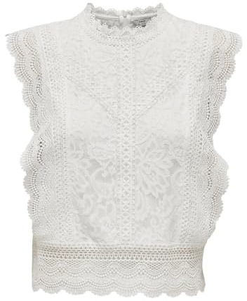ONLY Top Raccourci Dentelle