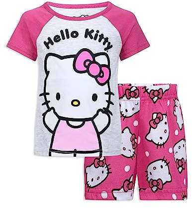 Hello Kitty Ensemble t-shirt et short pour filles - Rose, rose, 4 ans