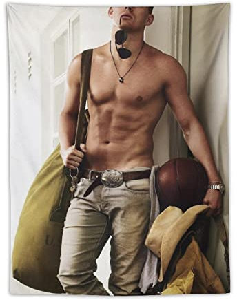 Channing Tatum Poster, Schauspieler, Bilddruck, Wandkunst, Wandteppich, Malerei, Polyester, Wandteppiche, Kunstwerke, Geschenkidee, Raum, ästhetisch, 76,2 x 101,6 cm