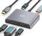 TECHTOBOX USB-C Hub with 8K HDMI Port,2 USB-C Gen2 and USB 3.1 10Gbps Data Port,100W PD,5-in-1 USB Type C Hub Multiport Adapter for MacBook Pro/Air,iPad,iPhone 15/Surface Pro,Chromebook and More
