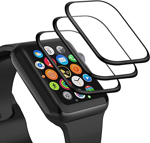 Unimoo U40-2303 3 Stück Schutzfolie für Panzerglas Apple Watch Series 6/5/4 Series SE / SE2 40mm Folie, [Flexible Folie] Soft HD TPU Klar Displayschutz Displayschutzfolie