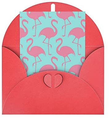 Pink Flamingo Grußkarte Jahrestag Karte Dankeskarte Urlaubskarte Hochzeit Karte Freundschaft Karte Einladungskarte