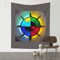 ZYVIA Shine In All Directions Wandteppich, einfache Installation, keine Schäden an der Wand, Wandteppiche, Poster, Wanddekoration, zum Aufhängen, 152,4 x 129,5 cm, für Schlafzimmer, Wohnheim,