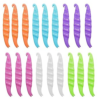 30 piezas de gomas elásticas de ortodoncia desechables, de plástico, 6 colores