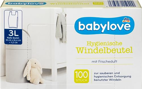 Babylove Feuchttücher und co (1x 100 Stück, Windelbeutel)