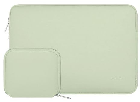 MOSISO Laptop Case 16 inch, 15-15.6 inch Laptop Sleeve Bag Compatible with MacBook Pro 16 inch, HP, Acer, Dell, Lenovo, ASUS Notebook, Neoprene Computer Sleeve Bag with Small Case, Sage Green