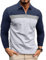 Ryehack Men's 1/4 Zip Polo Shirts Casual Long Sleeve Tops Raglan T-Shirt Golf Shirt Regular Fit S-3XL