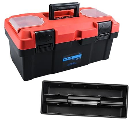 Folpus Tool Box Portable Small Parts Storage Multifunctional Storage Toolboxes Father’S Day Gift, 19 Inch