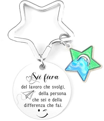 JRZDFXS Portachiavi Regali per Insegnanti Donne Stagione di Laurea Portachiavi per Insegnanti di Partenza Regali Apprezzati Ringraziamenti regalo laurea insegnante donna regalo ringraziamento (2)