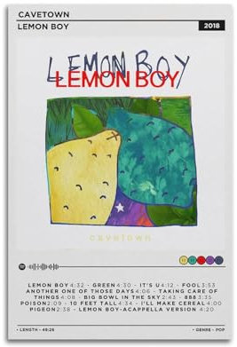 szzmyo Cavetown Poster, Motiv: Zitronenjunge, Album, Poster, dekoratives Gemälde, moderne ästhetische Leinwand, Poster, Schlafzimmer, Kunst, Wohnzimmer, Dekoration, Poster, 30 x 45 cm, ungerahmter