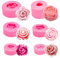 6 Pièces Silicone Moulageen Forme de Fleur et de Rose pour Décoration Gâteaux et Savons