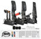 SIMSONN PLUS X Pedals Sim Racing Pedale PC Racing Simulator Pedale Drucksensor 200KG Wägezelle Bremspedal Unterstützung für haptische Pedals Reactor Schwarz（PLUS X-P2-H2-Plate）