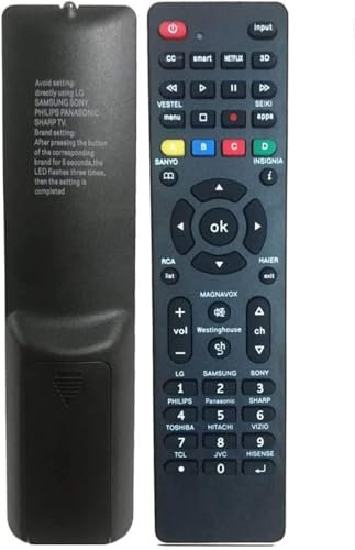 Universal TV Remote Control for .Samsung, Vizio, .Sony, Panasonic, Smart TV, HAIER, Philips, TCL to work with all brands - RM - 1