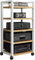 Druckertisch Mit Rollen Druckerregal HiFi-Rack 5-stufige Audio/Video-Medienständer HiFi-Audioschrank Leicht Zu Bewegen Tv Stand Cabinet Plattenspieler Schrank Verstärker-Rack(Style 2,60x40x100cm)
