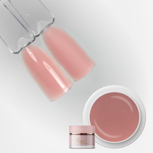 Fiberglas Gel Nägel NATUR 15ML als Aufbaugel für Nagel Modellagen mittelviskos als Make-Up Camouflage Gel · pinchbar für UV & LED · HEMA frei Builder · Lynis-Nailshop.de