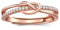 Verlobungsring Damen Gold Silber 925 Ringe für Frauen Eheringe Ring Frauen Fingerring Damenring Verstellbar Promise Eheringe Silberring für Freundin Frau Momür Schmuck