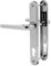 uPVC Door Handle 92mm PZ Sprung Pair for PVC and Composite Doors Chrome 210mm Fixing Centres