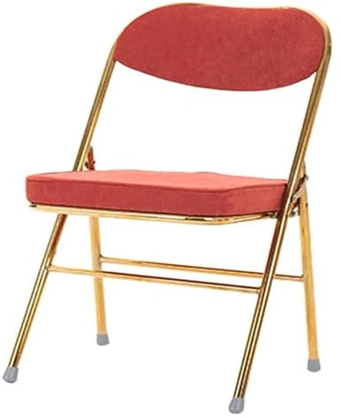 QUSYZD Bürostuhl Schreibtischstuhl Klappstuhl mit gepolstertem Cordstoff Esszimmerstuhl für Küche Schlafzimmer Büro Meeting Event Stuhl,G-Grauer Wolf,Gd-Grey Wolf