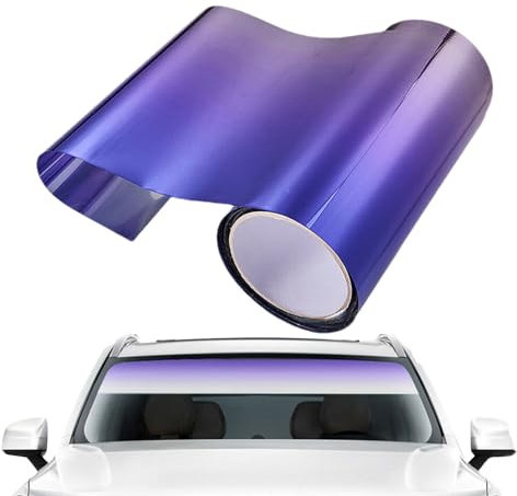 Car Windshield Protection Film, Car Windscreen Sunstrip, Car Sun Visors Strip Tint Film Front Windshield Uv Shade Decal, Anti Sun Glare, Sun Blocking Protection And Heat Insulation For Car, Truck