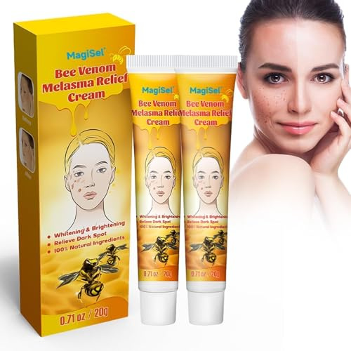 Crème Eclaircissante, Whitening Creme, Dissolvant De Taches Brunes, 2pc, Crème Hydratante Pour Le Visage, Éclaircit efficacement les taches de vieillesse, les taches de soleil, élimine le mélasma