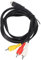 Akozon Mini Din 9, Cavo Composito Video Placcato per TV AV Ricevitore Monitoraggio da 5,9 Piedi DI N PIN a 3 Nichel Maschio Cavo