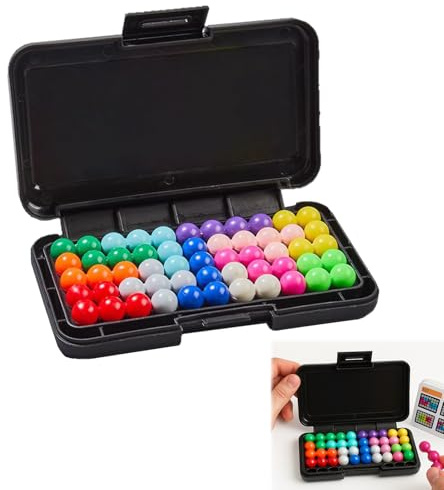 Menibeuty IQ Fit Jeux de Logique, Smart Games Jeu Casse Tête avec 120 Types de Défis IQ Jeux Société, Casse Tete Enfant 10 Ans et Adultes pour La Détente et La Décompression