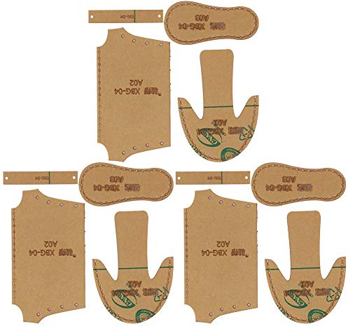 OVAQUIXI Acrylic Shoe Template, Durable Tool for Precisely Cutting DIY Shoe Embellishments, 12 Acrylic Boards for Leather Craftsmen