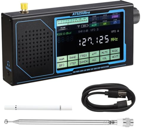 NONDK ATS25 Ultra Bluetooth Reception Receiver Wifi AIR Band FM SW SSB MW LW AIR SDR Receiver Aviation Band Receiver Firmware