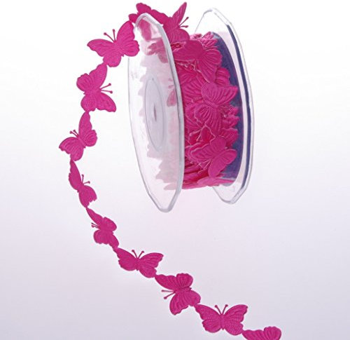 SeKleBo 89116 - Bordo autoadesivo con farfalle, 30 mm, 10 m, colore: Rosa
