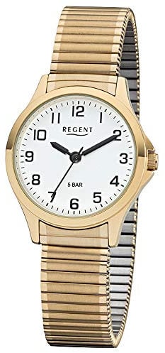 Regent Damen Analog Miyota 2035 Uhr mit Leder Armband 12300089