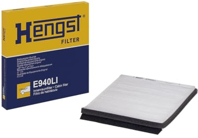 HENGST - Innenraumfilter E940LI - Luftfilter für den Innenraum mit Pollenfilter - Filtert Staub & Pollen für Allergiker - Für saubere Luft im KFZ - Automotive Zubehör für Fahrzeuge | Kompatibel mit: CITROËN BERLINGO / BERLINGO FIRST Großraumlimousine (MF_, GJK_, GFK_