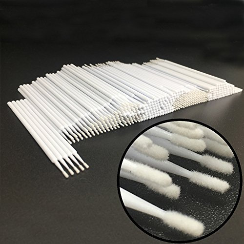 AIVIAI Einweg Mikro Applikatoren Pinsel für Wimpernverlängerung Make-Up Pinsel,Dental,Mundpflege 400 Stück (Weiß)