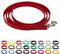 LENNIE BioThane Führstrick, 16mm breit, 2m lang, Karabinerhaken, genäht, Rot